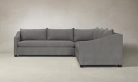 The Sullivan Sectional - Nubuck Leather Asphalt