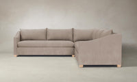 The Sullivan Sectional - Nubuck Leather Fawn