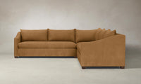 The Sullivan Sectional - Nubuck Leather Saddle