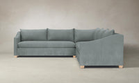 The Sullivan Sectional - Nubuck Leather Tide