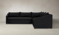 The Sullivan Sectional - Pebbled Leather Ink