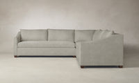 The Sullivan Sectional - Performance Melange Weave Flint