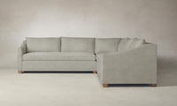 The Sullivan Sectional - Performance Mélange Weave Flint