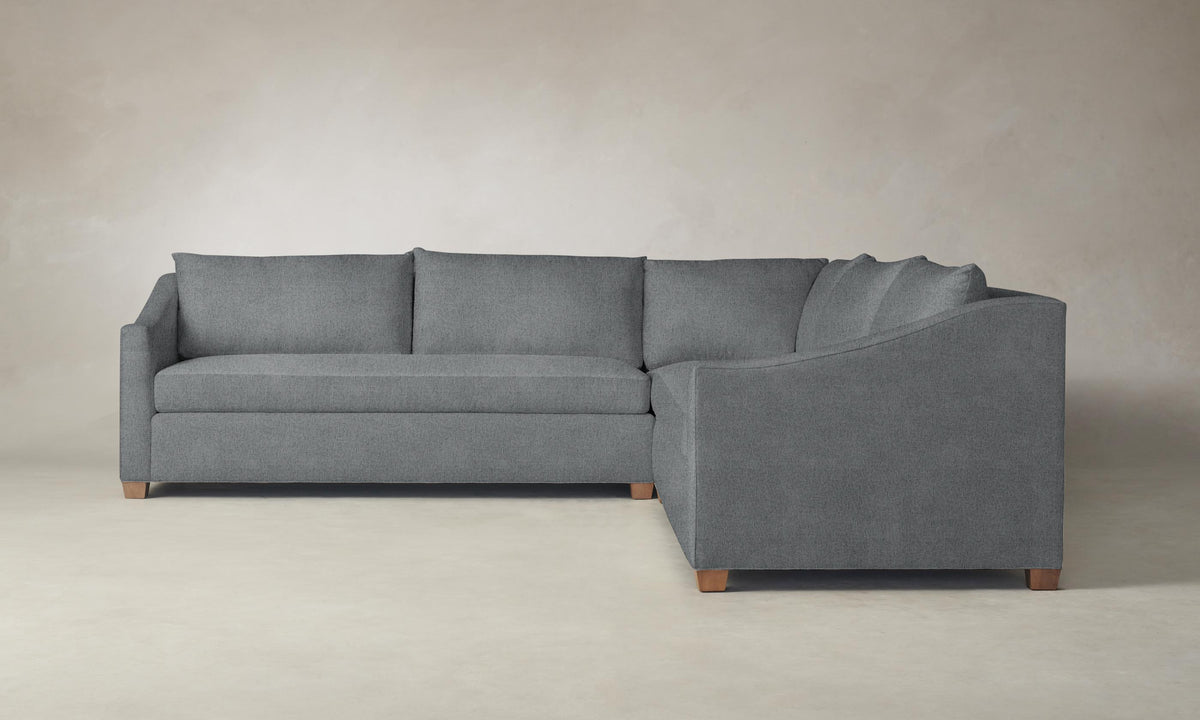 The Sullivan Sectional - Performance Mélange Weave Night