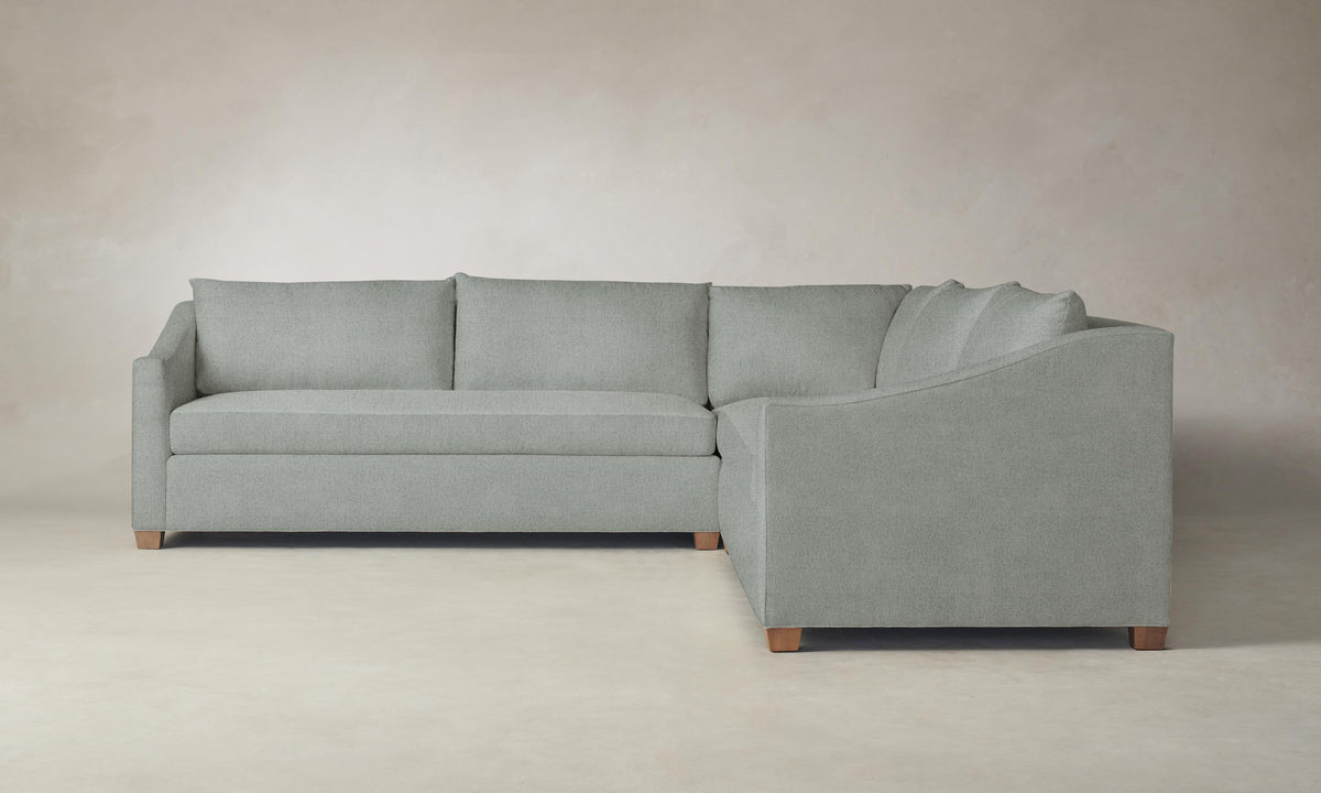 The Sullivan Sectional - Performance Mélange Weave Seaglass