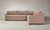 The Sullivan Sectional - Performance Velvet Dusty Rose