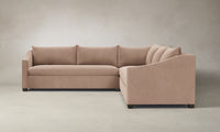 The Sullivan Sectional - Performance Velvet Dusty Rose