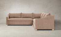 The Sullivan Sectional - Performance Velvet Dusty Rose