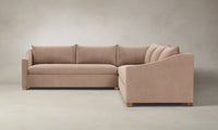 The Sullivan Sectional - Performance Velvet Dusty Rose