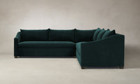 The Sullivan Sectional - Performance Velvet Emerald