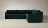 The Sullivan Sectional - Performance Velvet Emerald