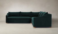 The Sullivan Sectional - Performance Velvet Emerald