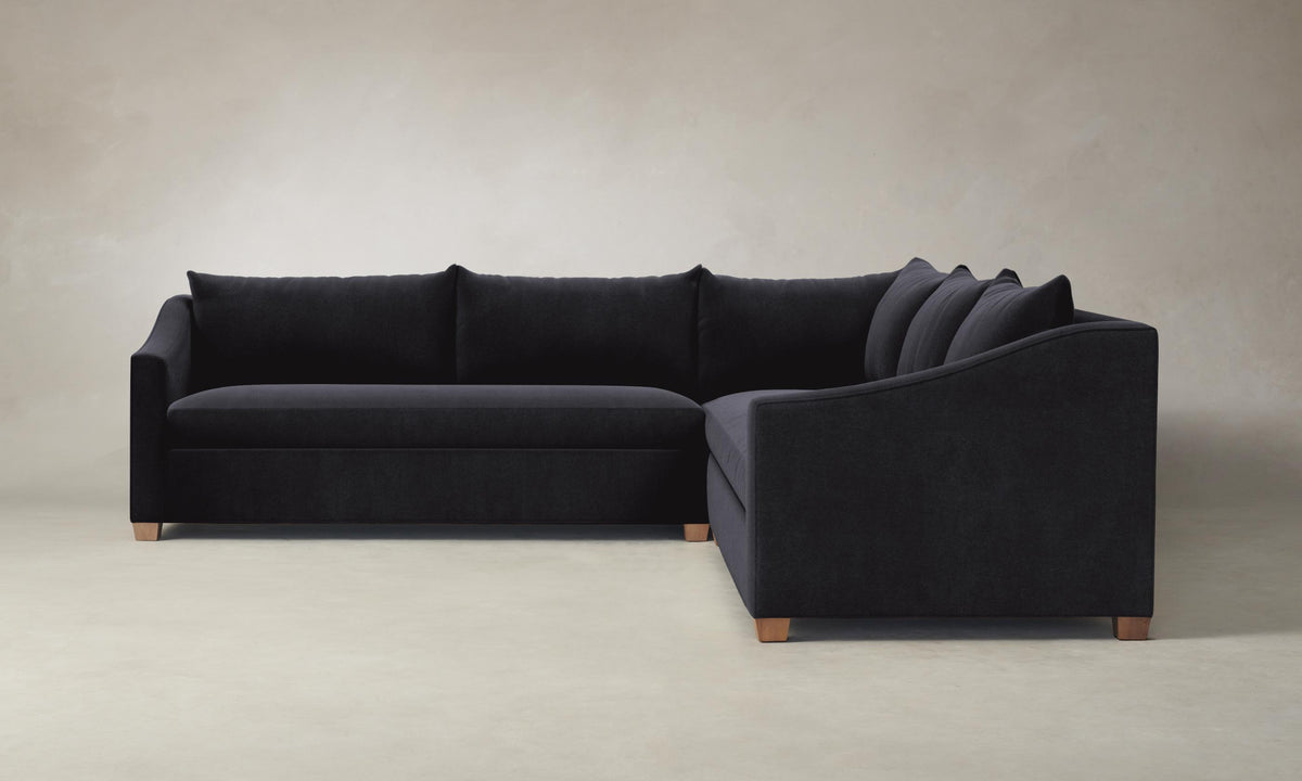 The Sullivan Sectional - Performance Velvet Flannel