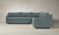 The Sullivan Sectional - Performance Velvet Seafoam