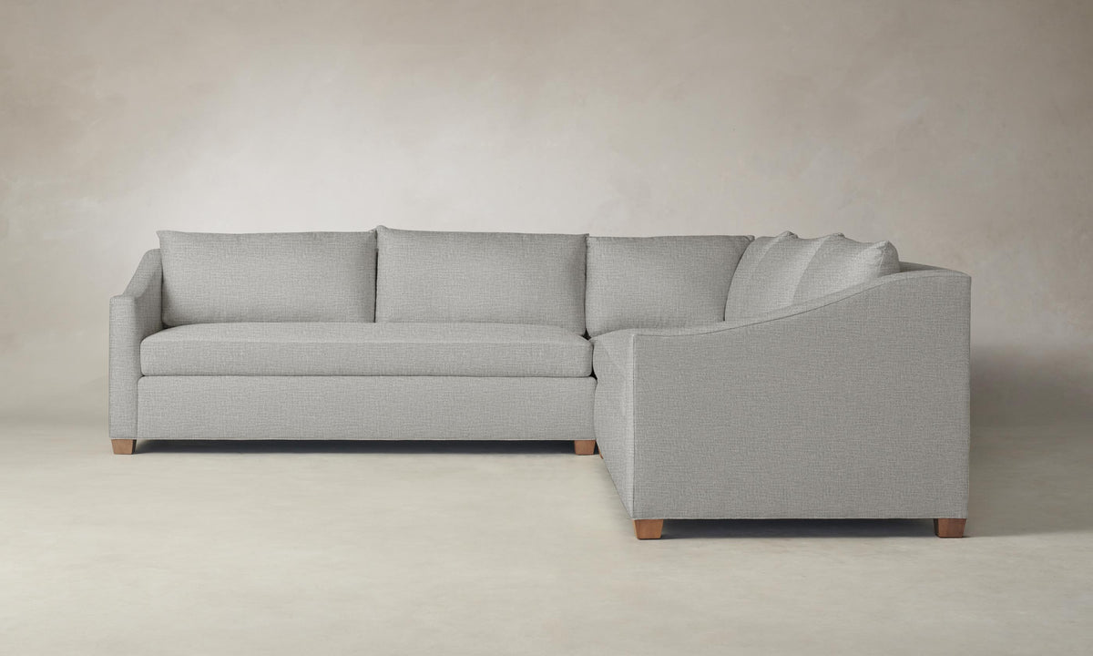 The Sullivan Sectional - Performance Woven Chenille Steel