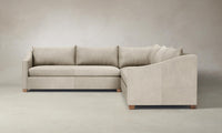 The Sullivan Sectional - Tuscan Leather Bisque