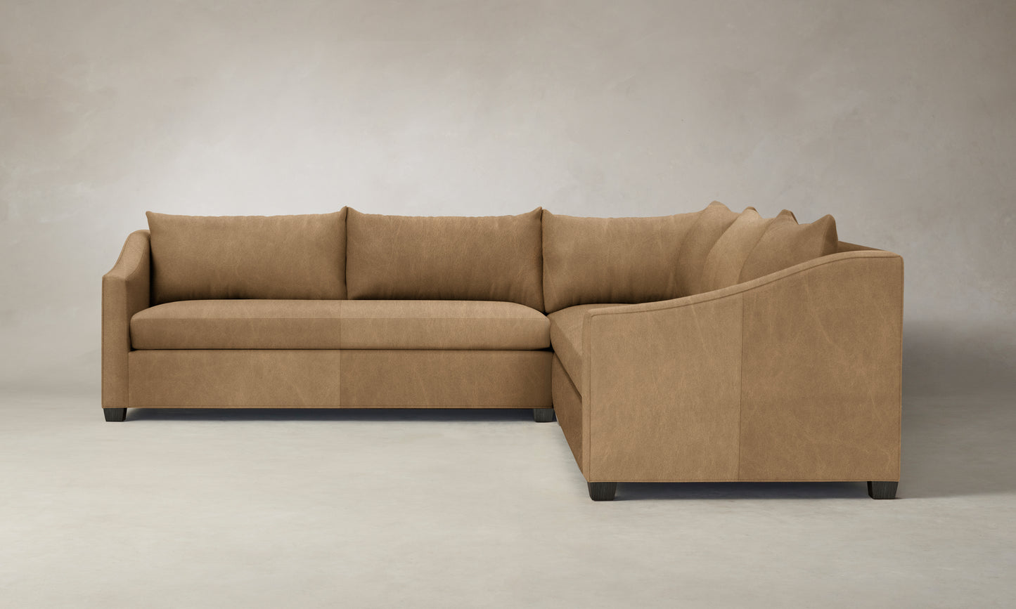 The Sullivan Sectional - Tuscan Leather Camel