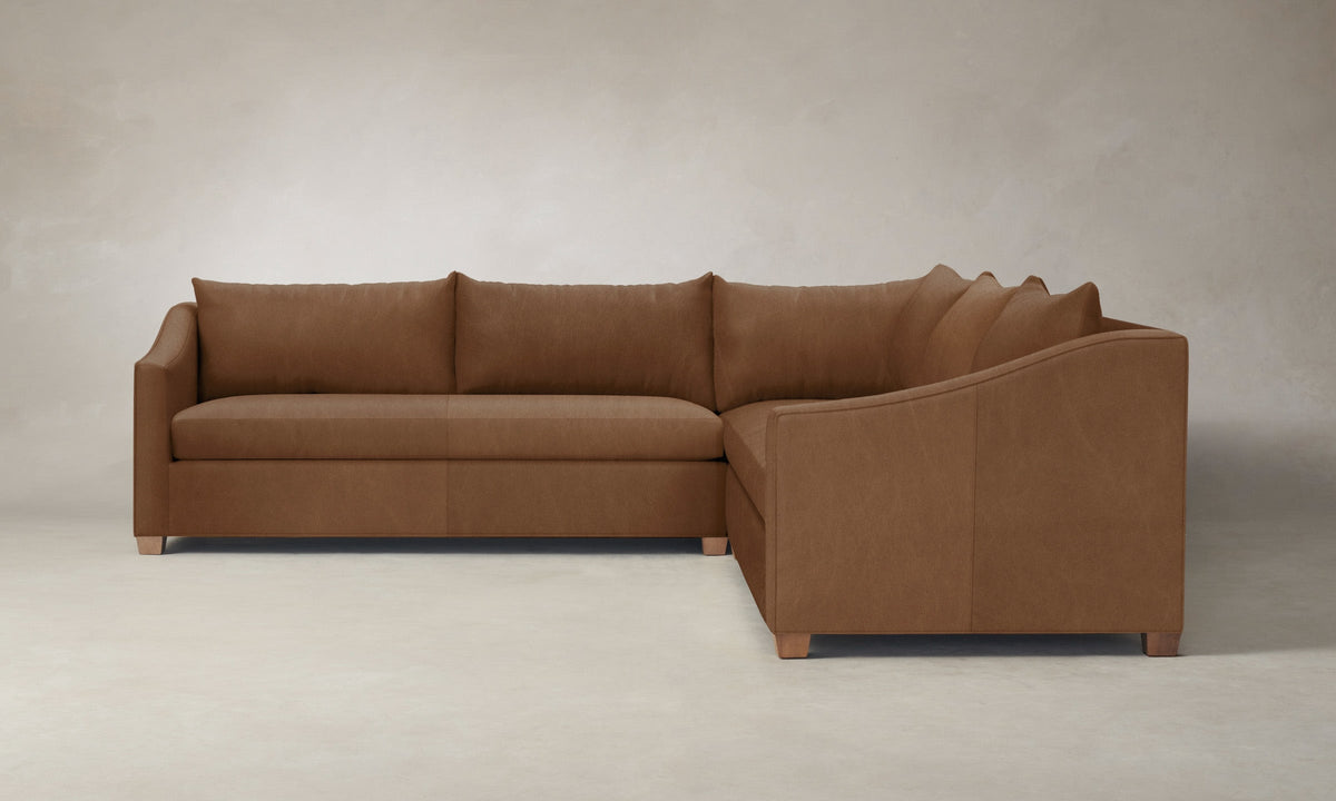The Sullivan Sectional - Tuscan Leather Cognac