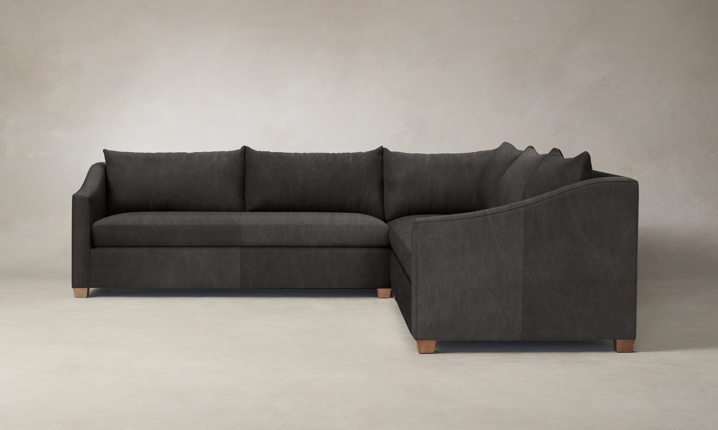 The Sullivan Sectional - Tuscan Leather Seal