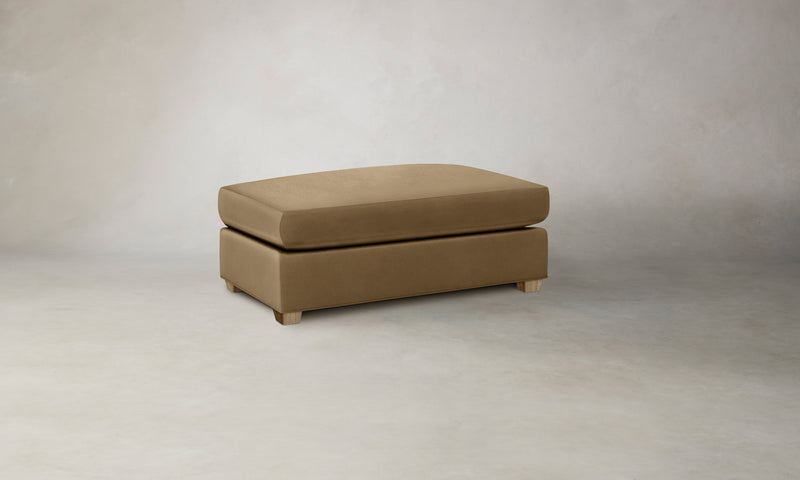 The Sullivan Ottoman - Costa Leather Portobello