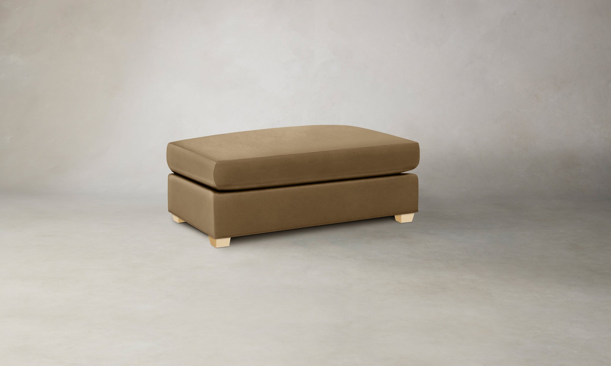 The Sullivan Ottoman - Costa Leather Portobello