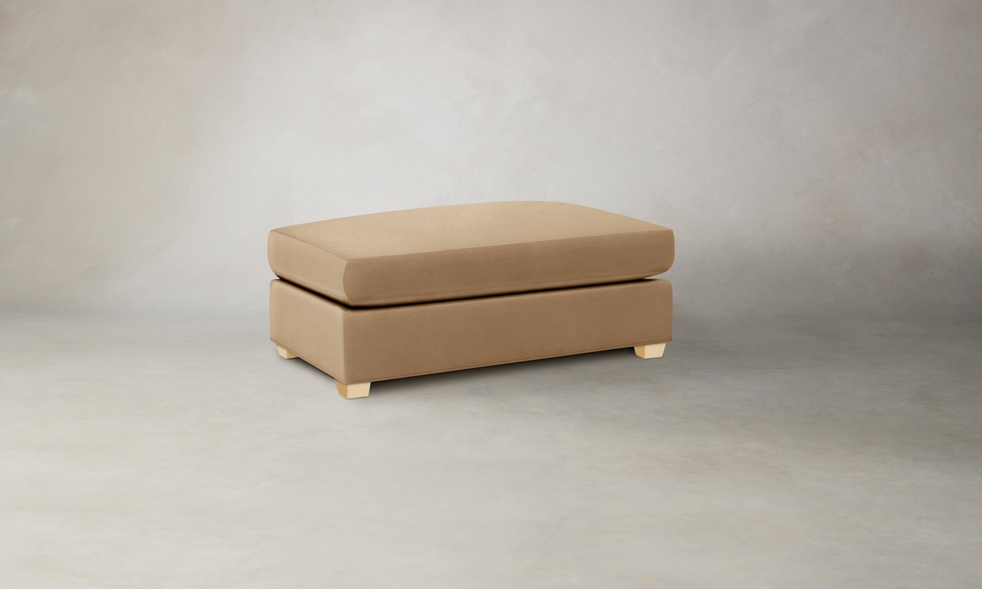 The Sullivan Ottoman - Costa Leather Ridge