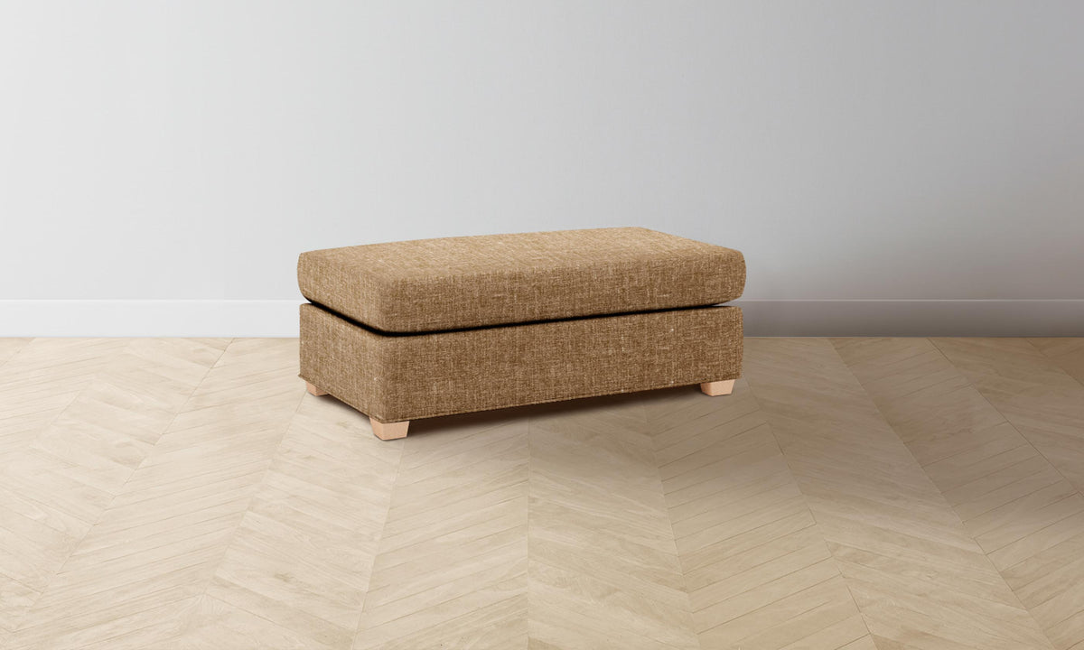 The Sullivan Ottoman - Heritage Belgian Linen Chai
