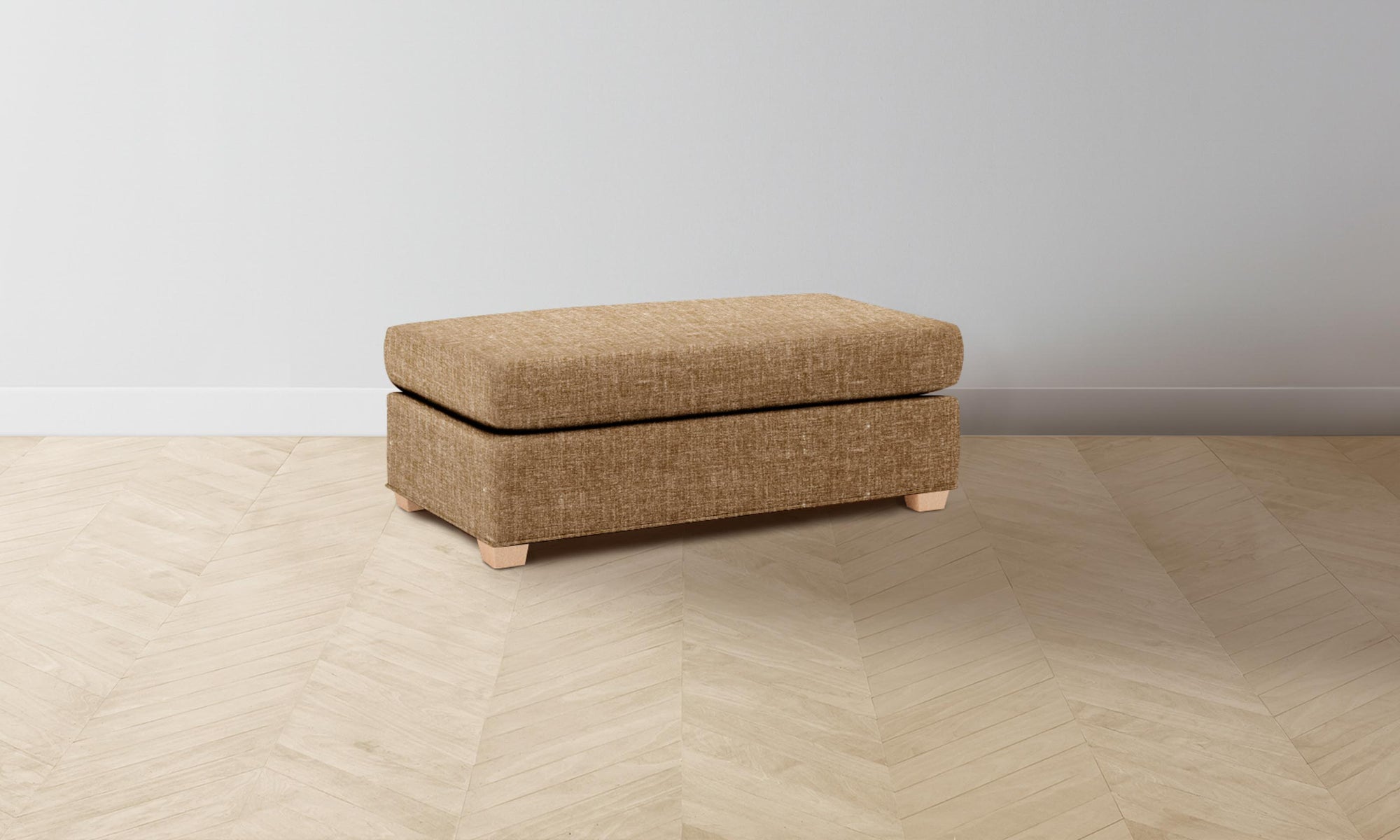 The Sullivan Ottoman - Belgian Linen Chai