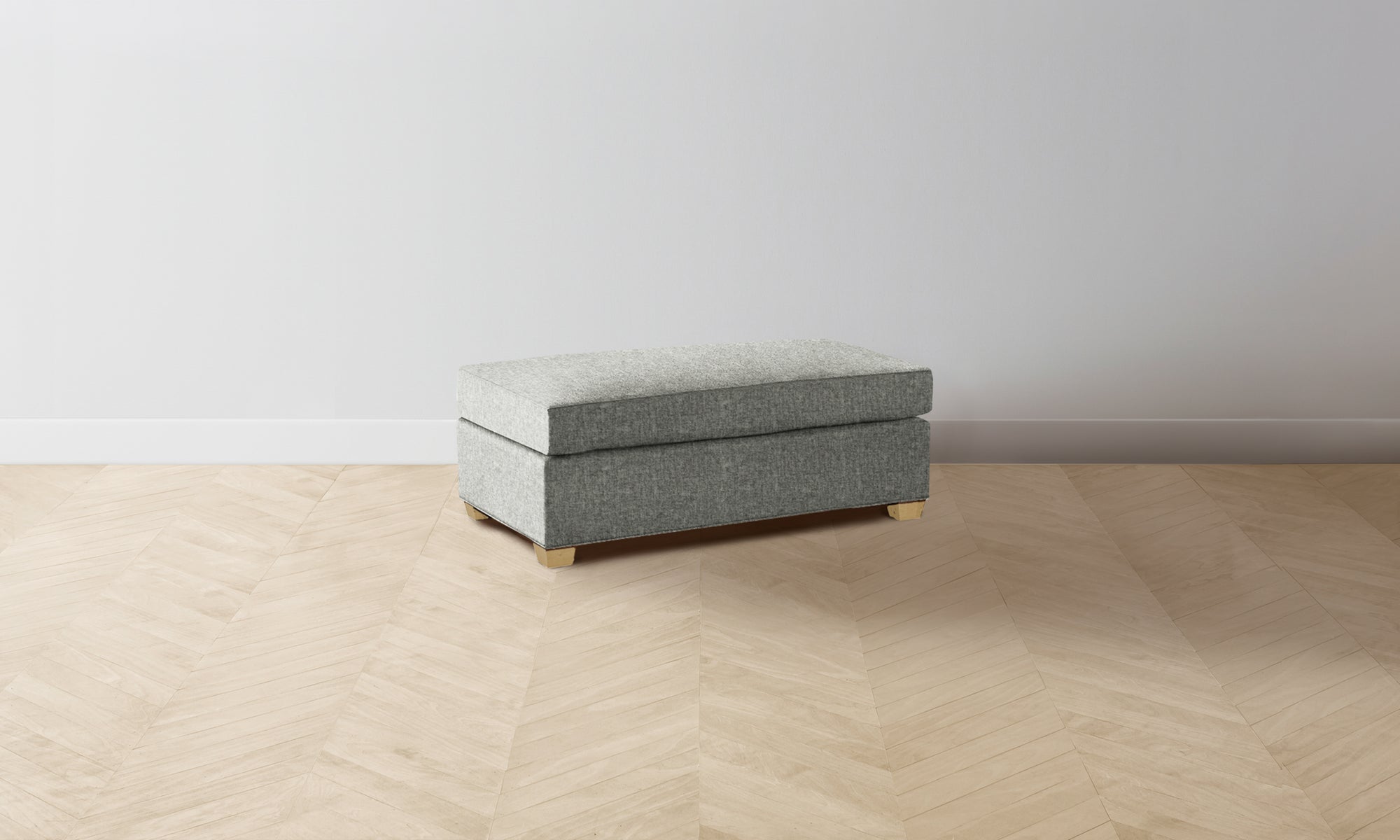 The Sullivan Ottoman - Merino Granite