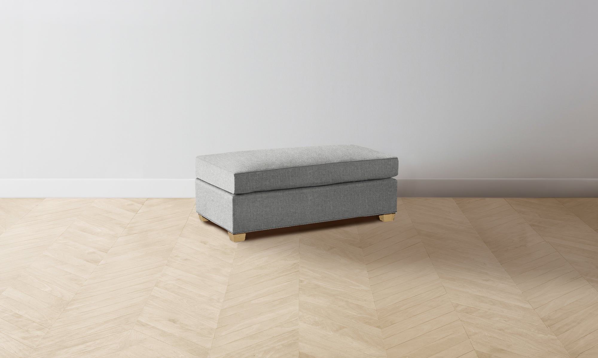 The Sullivan Ottoman - Merino Heather Grey