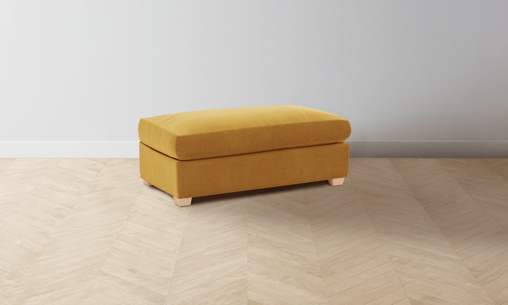 The Sullivan Ottoman - Mohair Amber