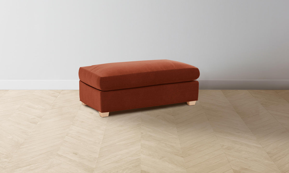 The Sullivan Ottoman - Mohair Spice