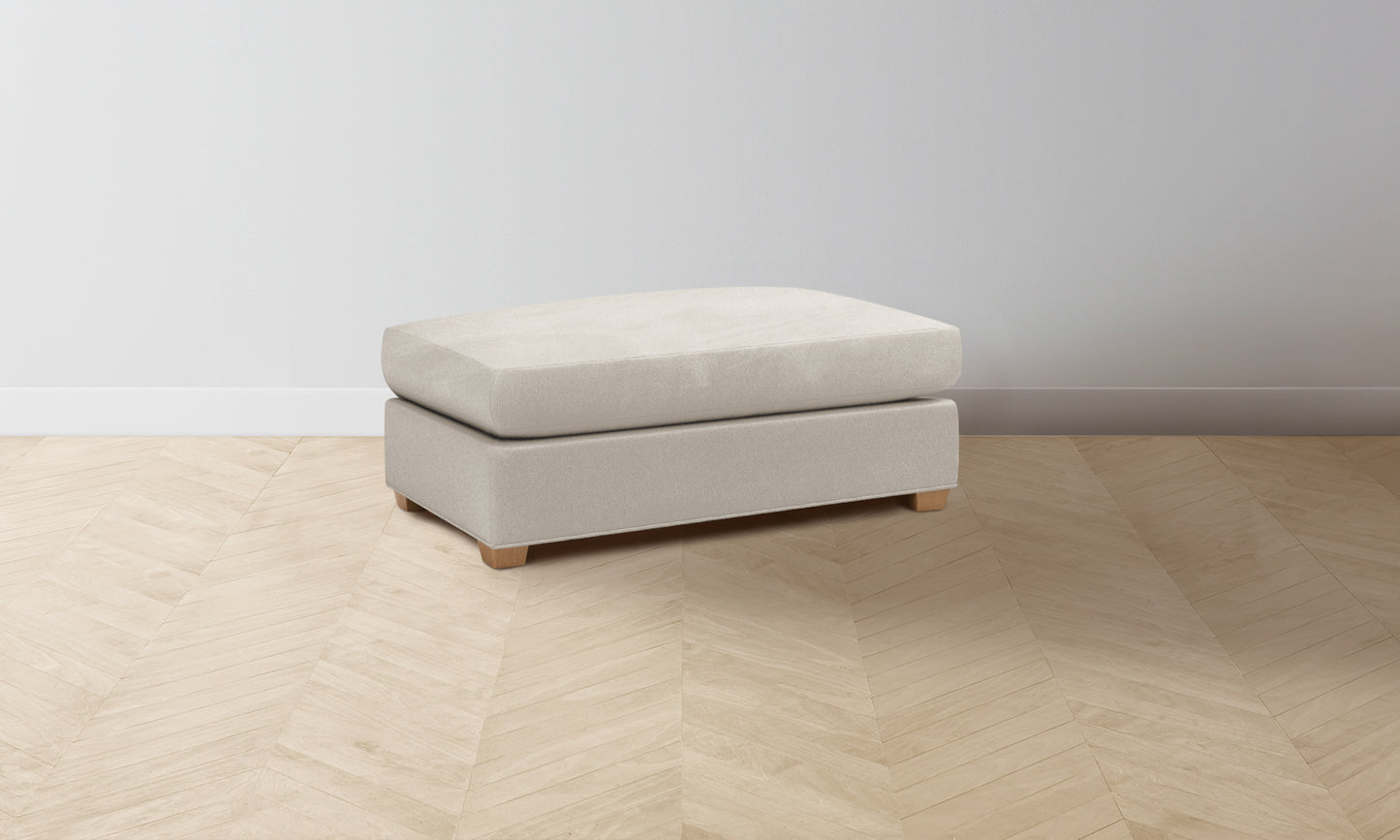 The Sullivan Ottoman - Nubuck Leather Sail