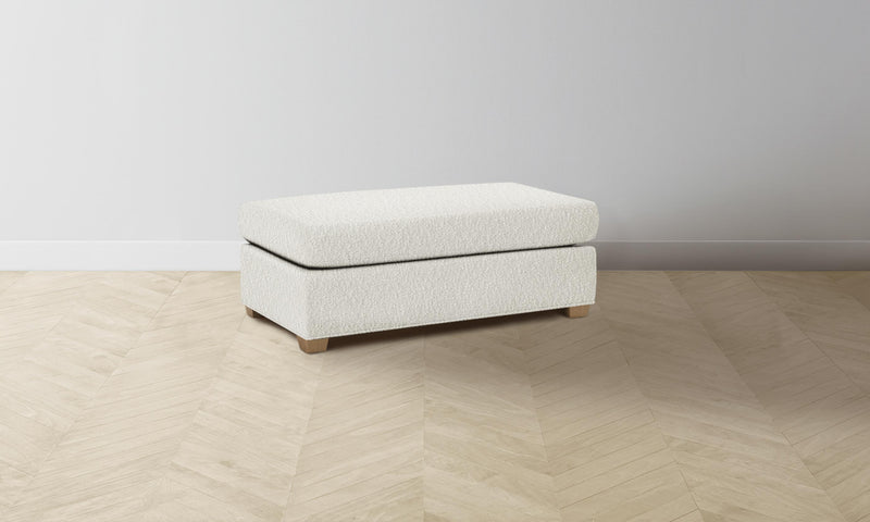The Sullivan Ottoman - Performance Bouclé Polar