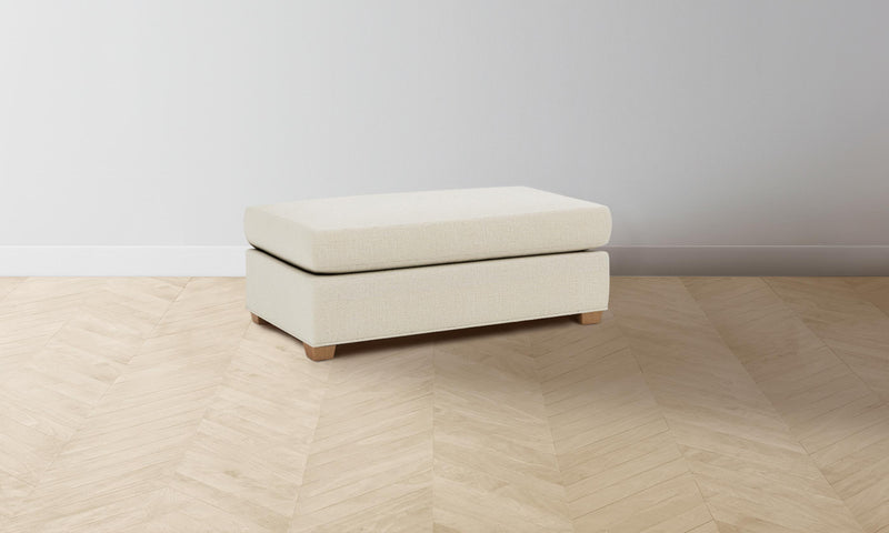 The Sullivan Ottoman - Performance Linen Weave Prairie