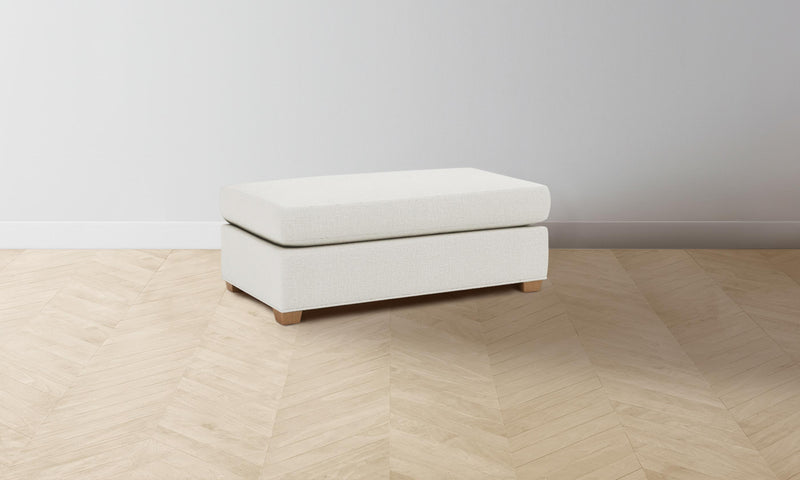 The Sullivan Ottoman - Performance Linen Weave Flour