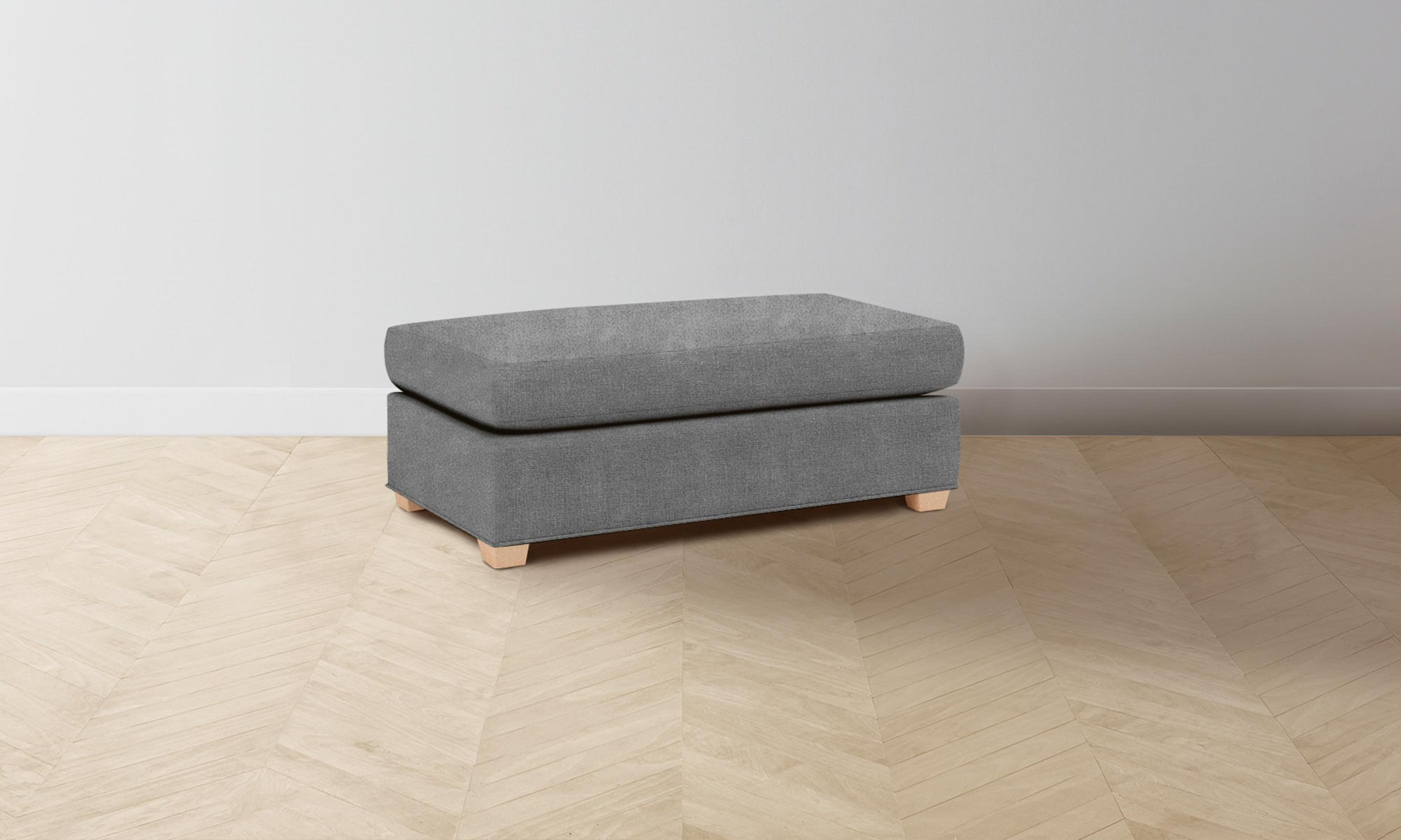 The Sullivan Ottoman - Performance Mélange Weave Night