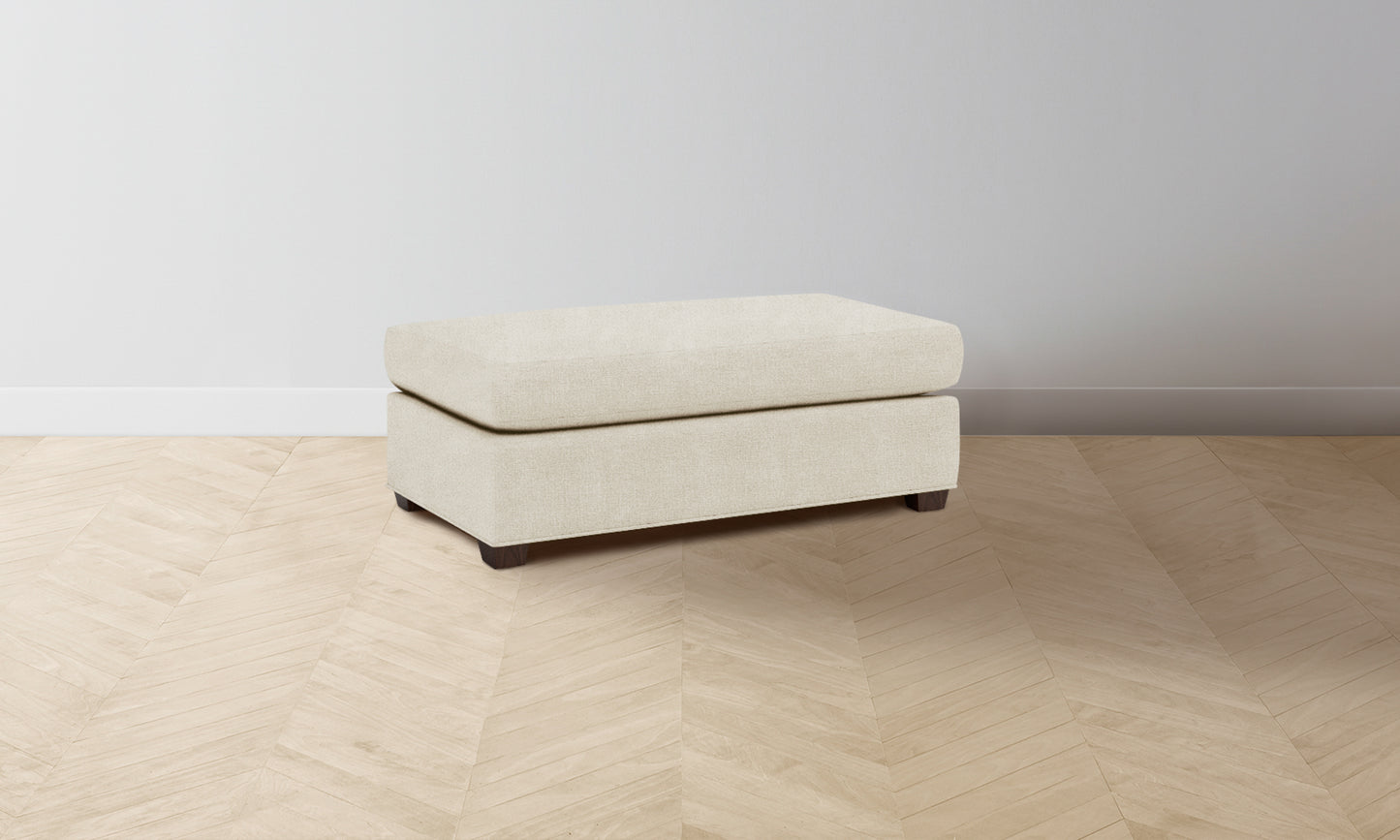 The Sullivan Ottoman - Performance Melange Weave Shell