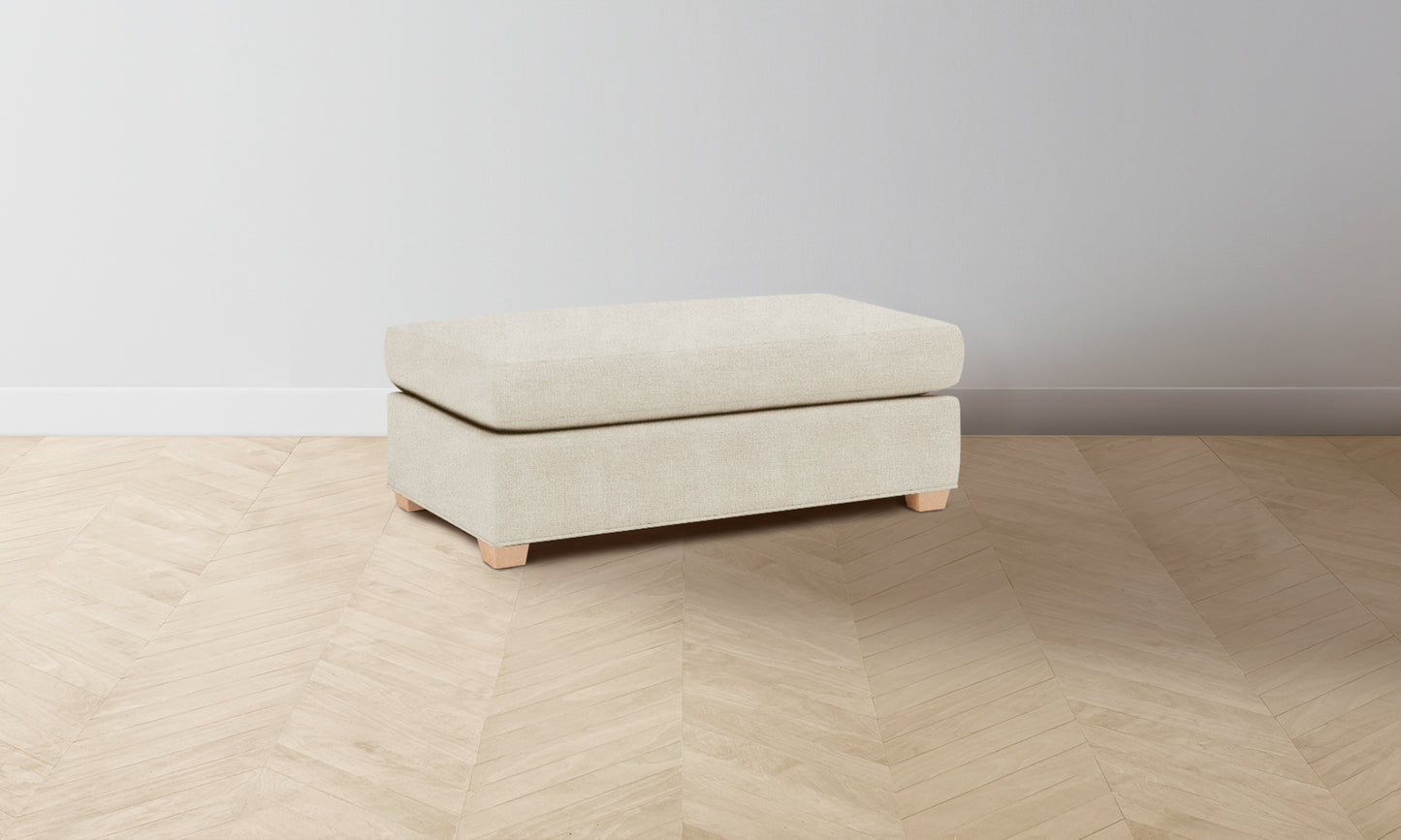 The Sullivan Ottoman - Performance Melange Weave Shell