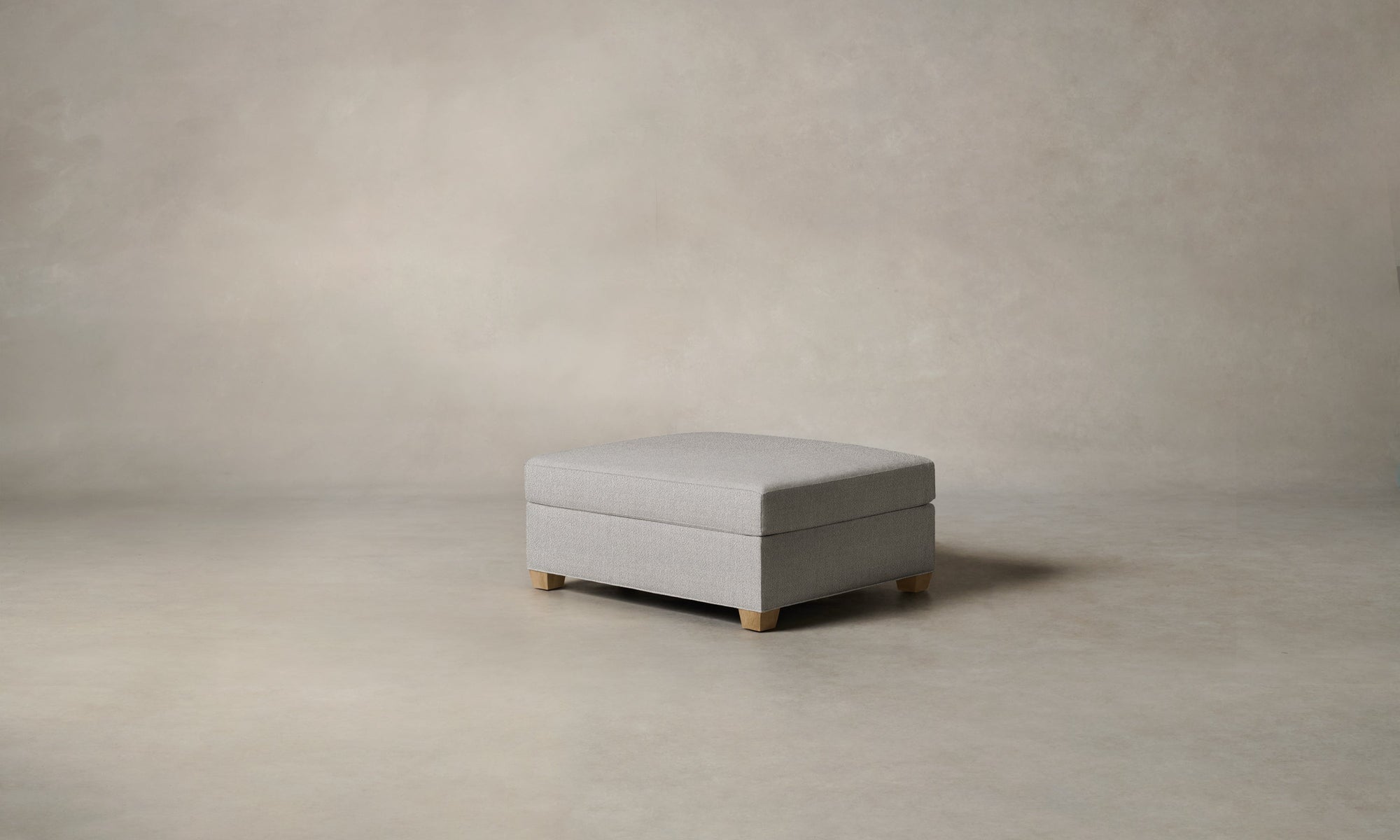 The Sullivan Ottoman - Performance Textural Weave Breeze