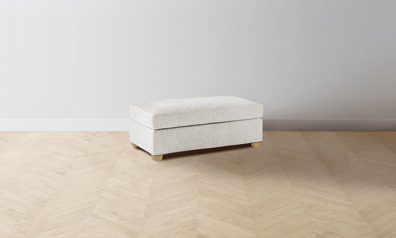 The Sullivan Ottoman - Performance Tweed Salt