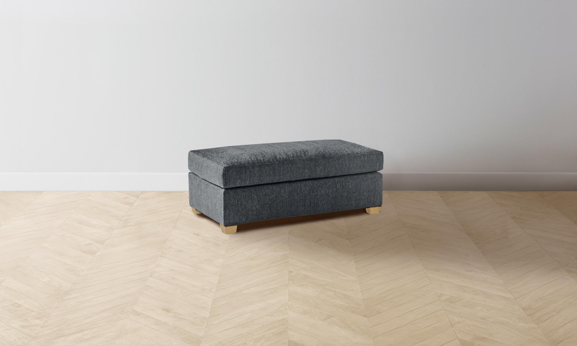 The Sullivan Ottoman - Performance Tweed Smoke