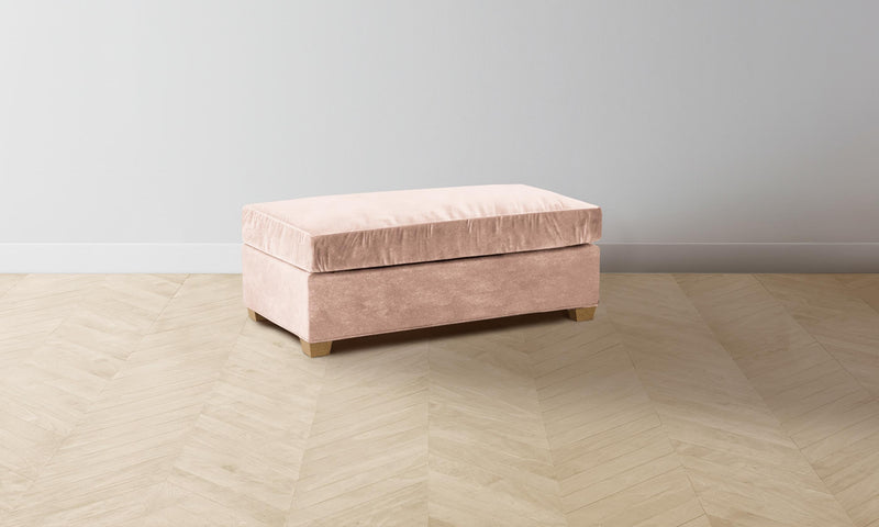 The Sullivan Ottoman - Performance Velvet Blossom