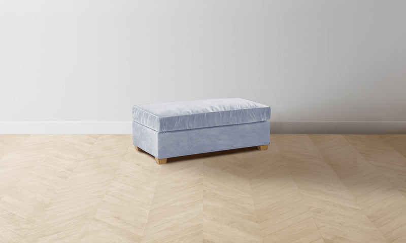 The Sullivan Ottoman - Performance Velvet Sky