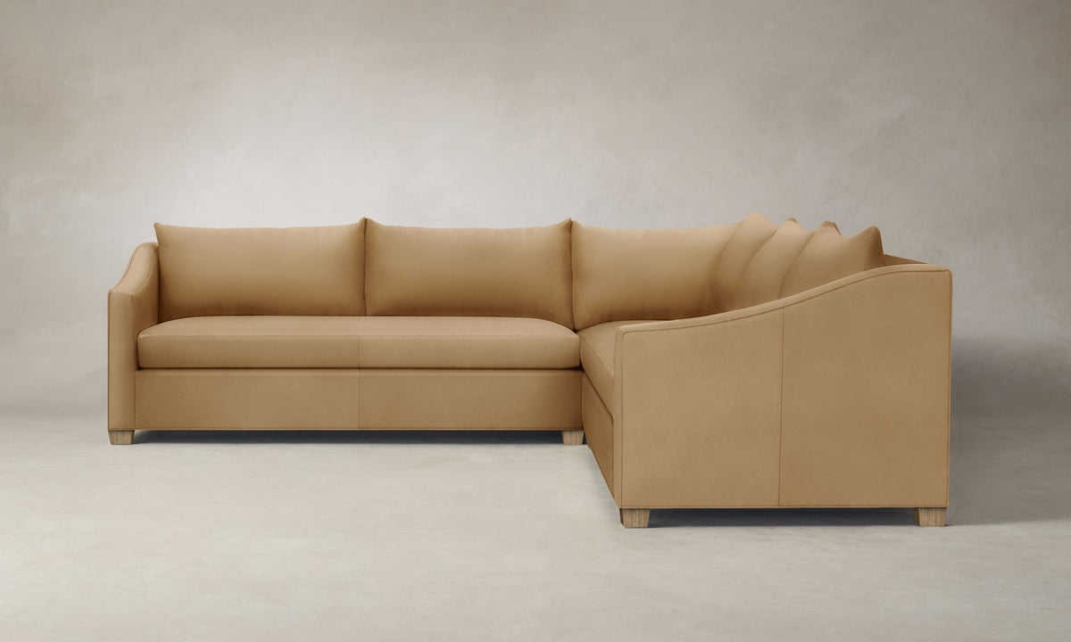 The Sullivan Sectional - Costa Leather Ridge