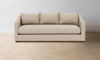 The Sullivan Sofa - Pebbled Leather Stone