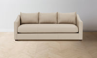 The Sullivan Sofa - Pebbled Leather Stone