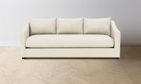 The Sullivan Sofa - Pebbled Leather Swan