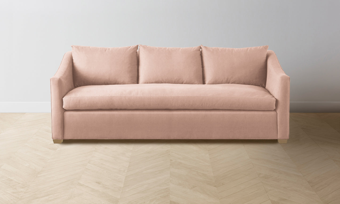 The Sullivan Sofa - Performance Velvet Dusty Rose