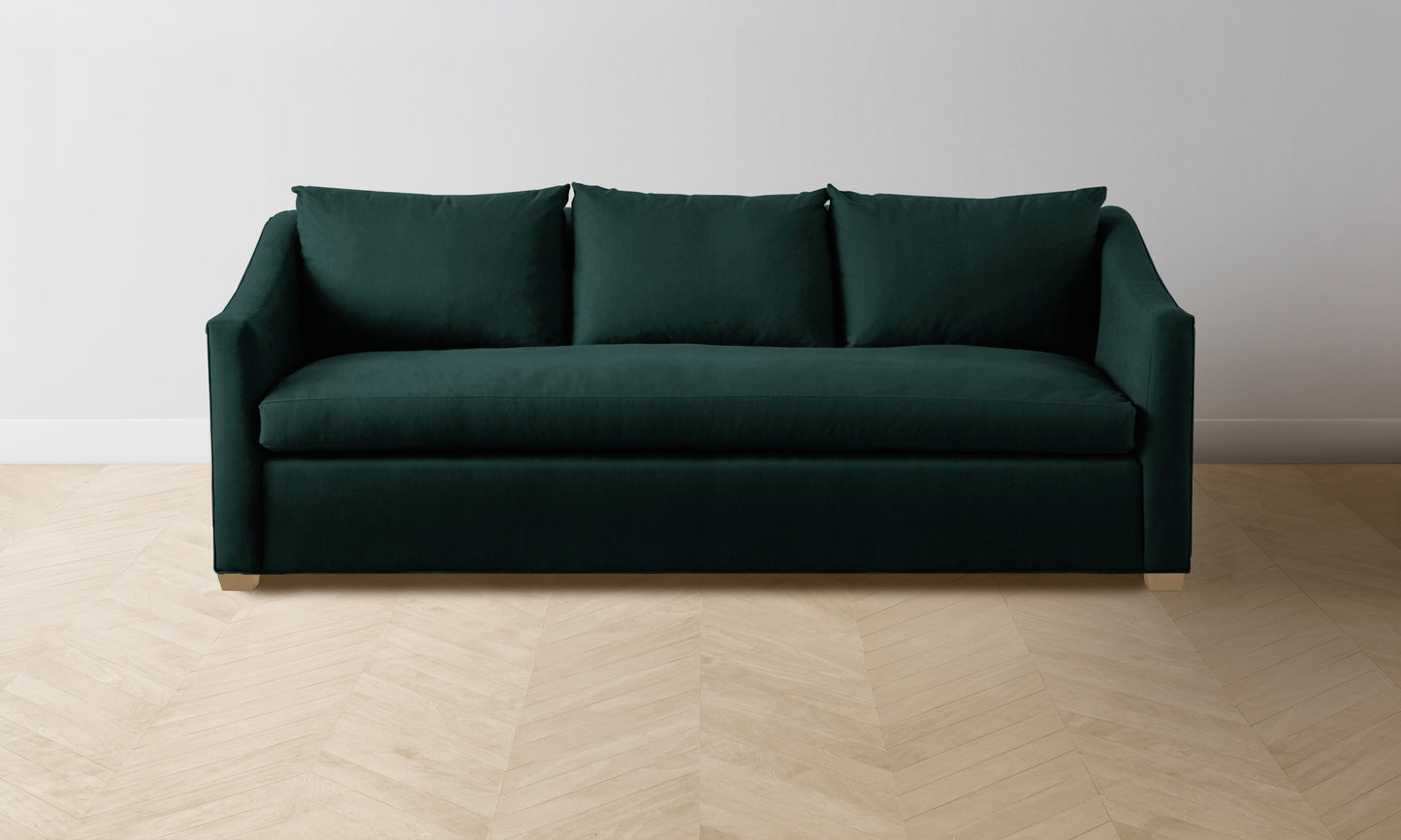 The Sullivan Sectional - Performance Velvet Emerald